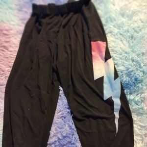 Pastel lightning bolt boy's joggers